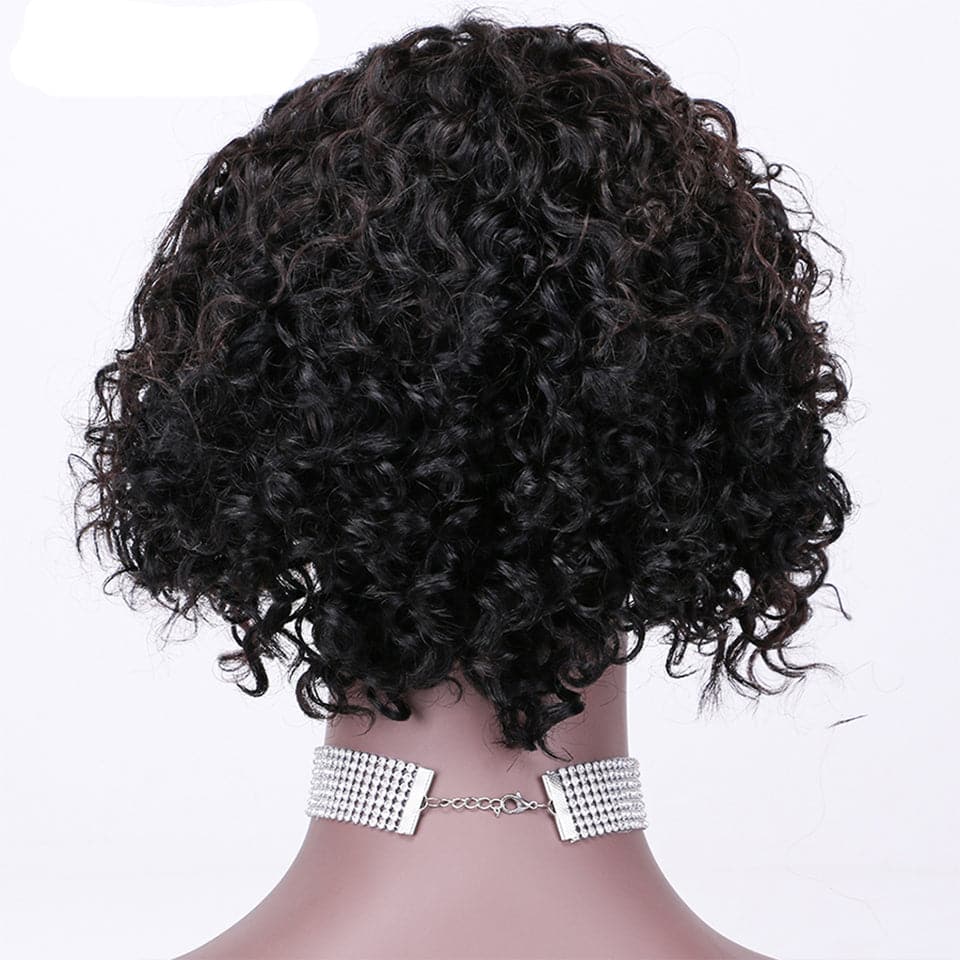 Ship In 24Hours-Lumiere Water Wave Short Bob T Part Lace Left Side Part Wig For Women Pre Plucked Hairline