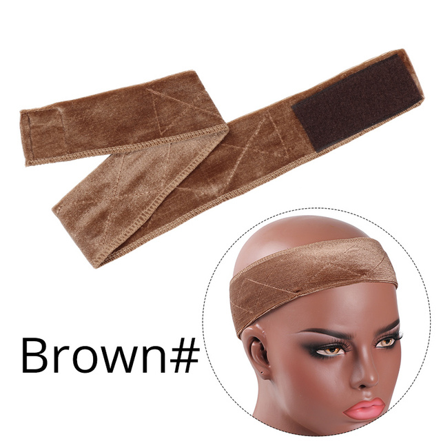 Lumiere Adjustable Soft Velvet Women no-Lace Grips Headband Hair Scarf Band Non-Slip