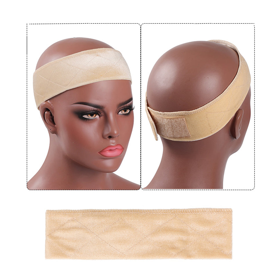 Lumière réglable doux velours femmes sans dentelle poignées bandeau cheveux écharpe bande antidérapant réglable doux velours femmes dentelle perruque poignées