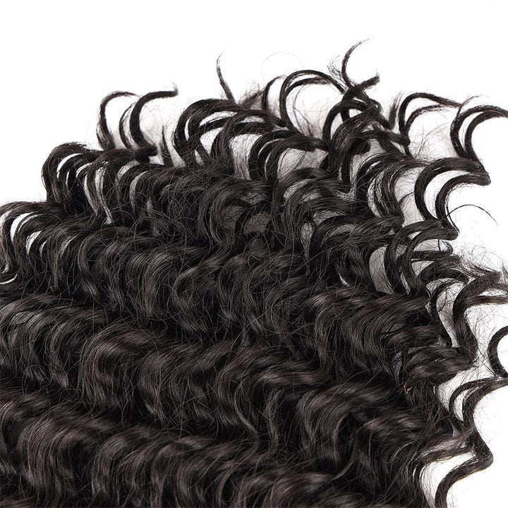 Brazilian Deep Wave Clips In 8PCS 120Grams/Set Natural Color Weft Extensions