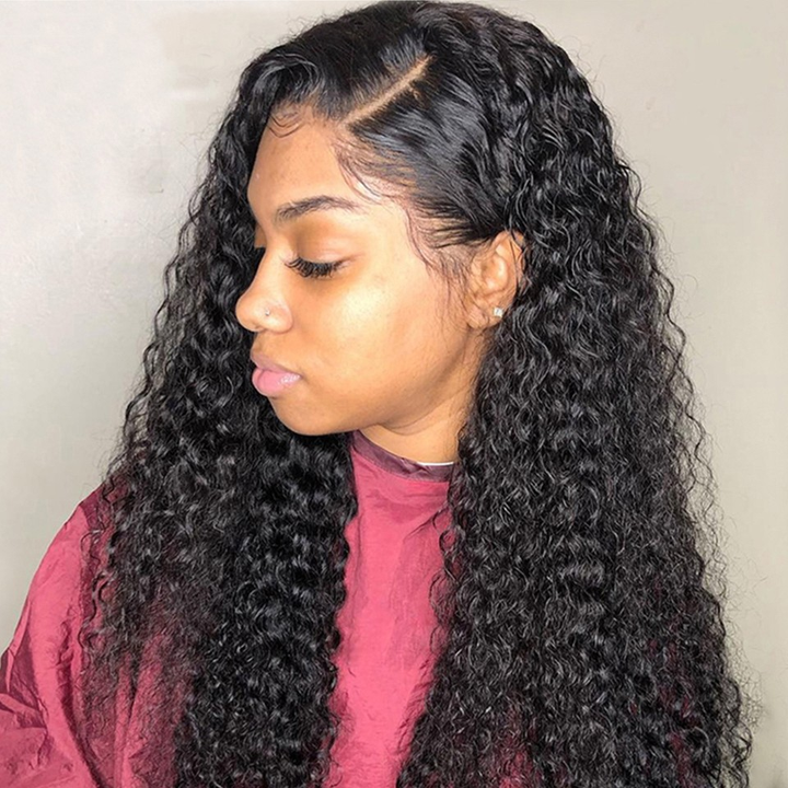 Luxury Deep Wave 5x5 Lace closure & 13x4 frontal Wigs Virgin Human Hair transparent HD lace 150% 180% Density - Lumiere hair