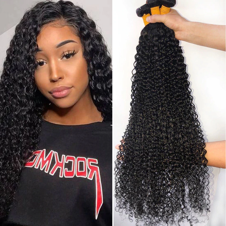 lumiere Malaysian Kinky Curly Virgin Hair 3 Bundles Human Hair Extension 8-40 inches - Lumiere hair