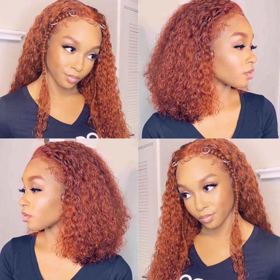 #33 Kinky Curly 4x4/5x5/13x4 Lace Closure/Frontal 150%/180% Density Wigs For Women