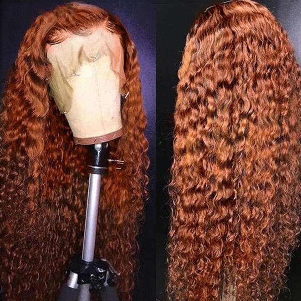 #33 Kinky Curly 4x4/5x5/13x4 Lace Closure/Frontal 150%/180% Densité Perruques Pour Femmes Pré Pincées