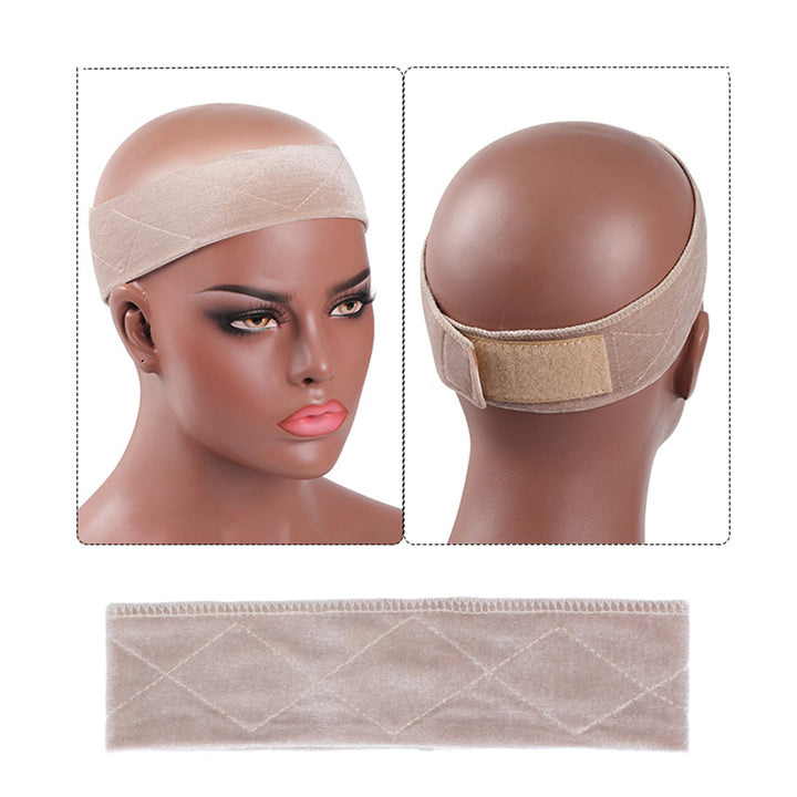 Lumiere Adjustable Soft Velvet Women no-Lace Grips Headband Hair Scarf Band Non-Slip