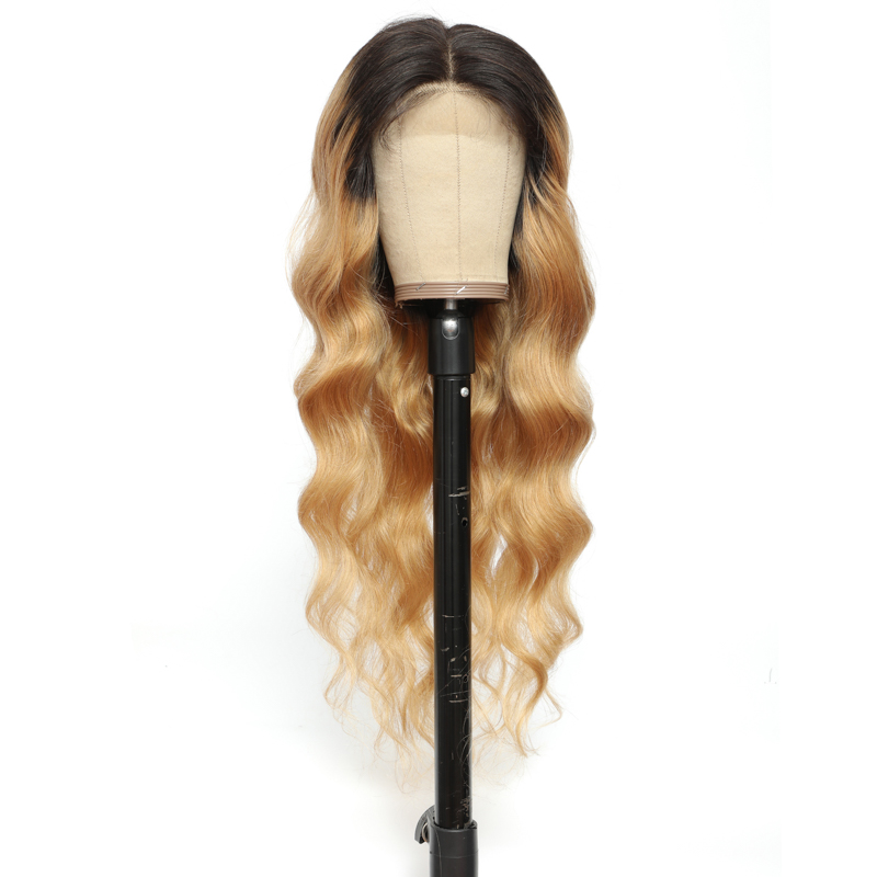 Lumiere 1B/27 Ombre Body Wave 4x4/5x5/13x4 Lace Closure/Frontal 150%/180% Density Wigs For Women Pre Plucked