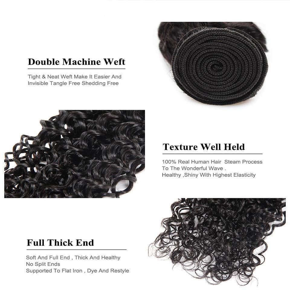 lumiere Hair 1 Piece Kinky Curly Virgin Human Hair Extension - lumiere Hair