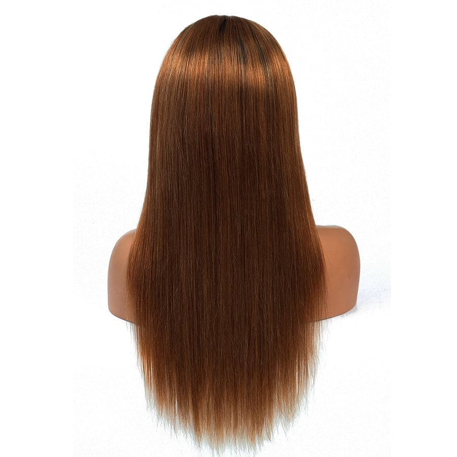 lumiere 1B/30 Ombre Straight 4x4/5x5/13x4 Lace Closure/Frontal 150%/180% Density Wigs For Women Pre Plucked - Lumiere hair