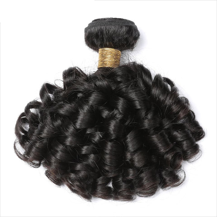 Lumiere Indian Bouncy Curly 3 Bundles Human Hair Extensation 8-40 inches