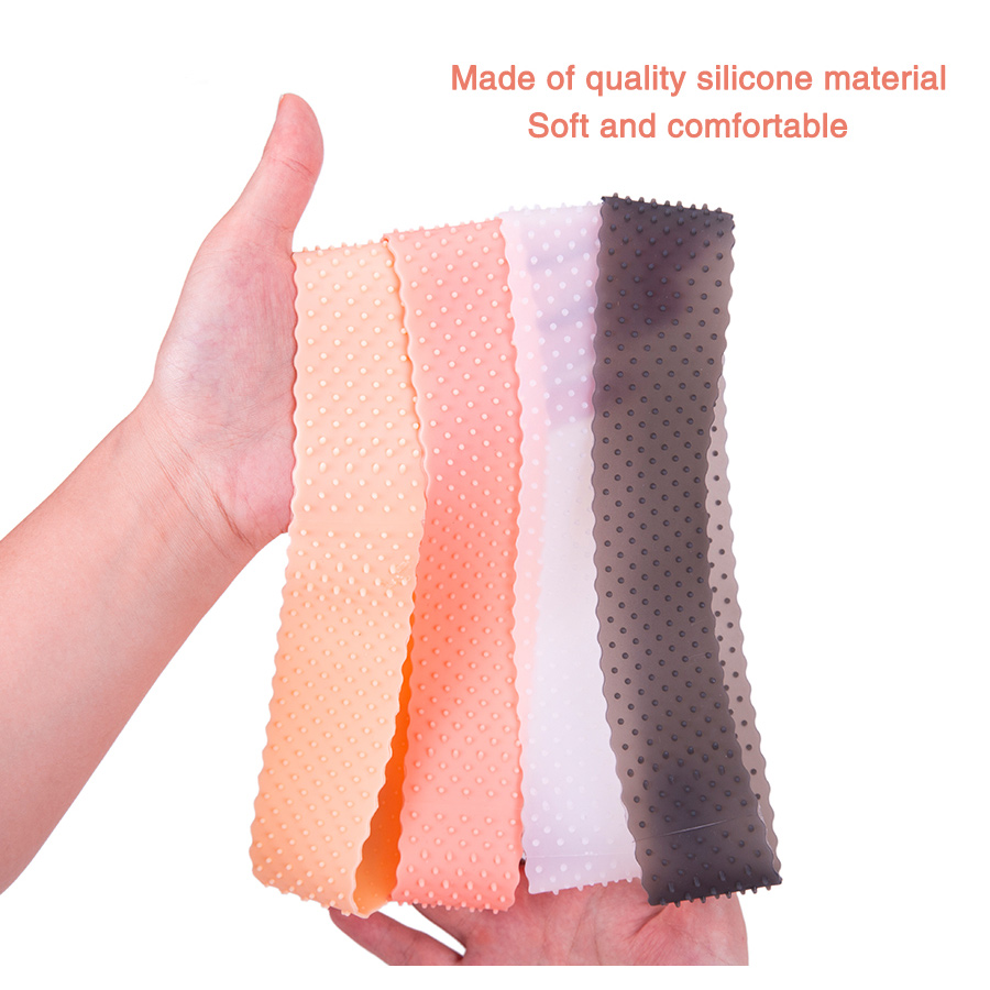Bandeau en silicone réglable en velours pour perruques frontales en dentelle 22 cm en caoutchouc à haute élasticité