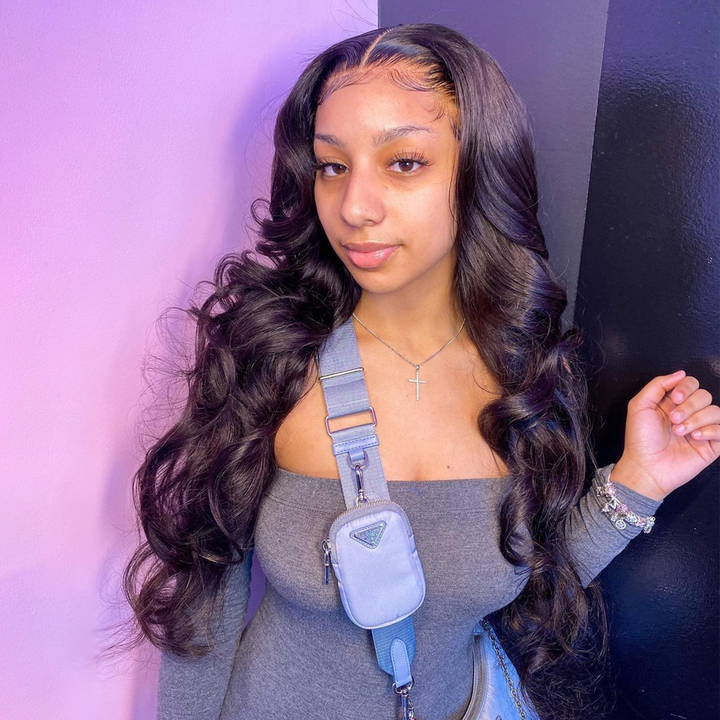150%/180% Density lace Front body wave with baby hair Luxury Breathable Human Hair Wigs - Lumiere hair