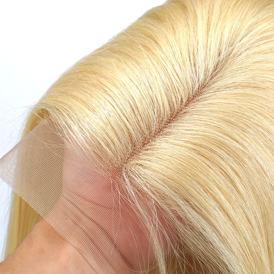 613 Blonde T Part Lace Front Brésilien Body Wave Lace Front Bob Perruques