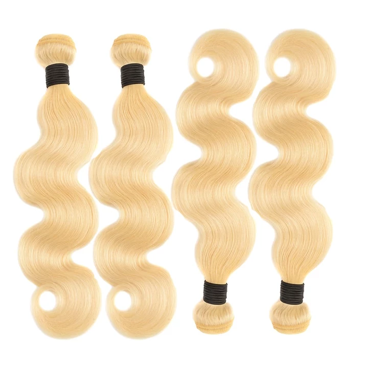 lumiere 613 Blonde Body Wave 4 Bundles with 4*4 Closure Human Virgin Hair - Lumiere hair