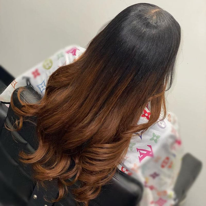 Lumiere 1B/4 Ombre Brown Body Wave 4x4/5x5/13x4 Lace Closure/Frontal 150%/180% Density Wigs For Women Pre Plucked
