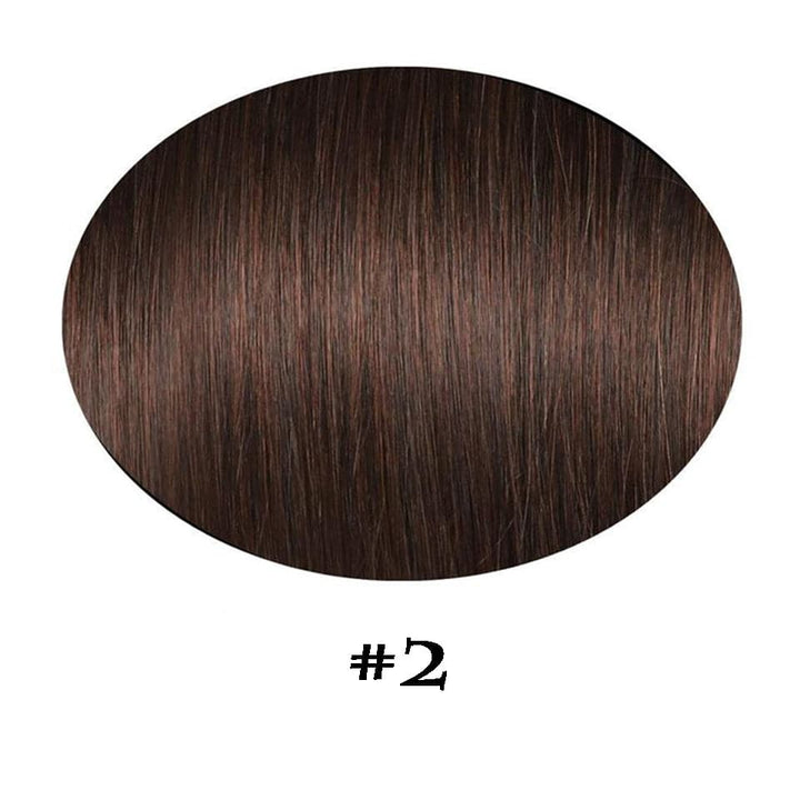 #2 Straight 5 Clips One Piece Human Hair Extensions Real For Women