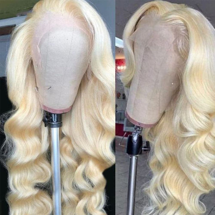 613 Blonde Body Wave 13x4 HD Lace Front Wigs transparent lace with baby hair - Lumiere hair