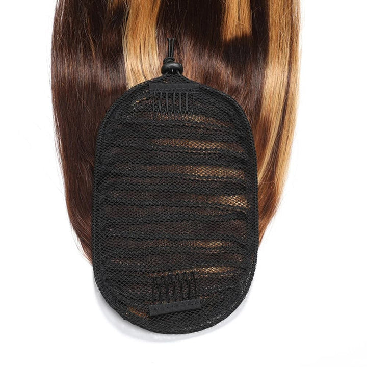 Highlight P4/27 Straight Drawstring Ponytail Human Hair Extensions