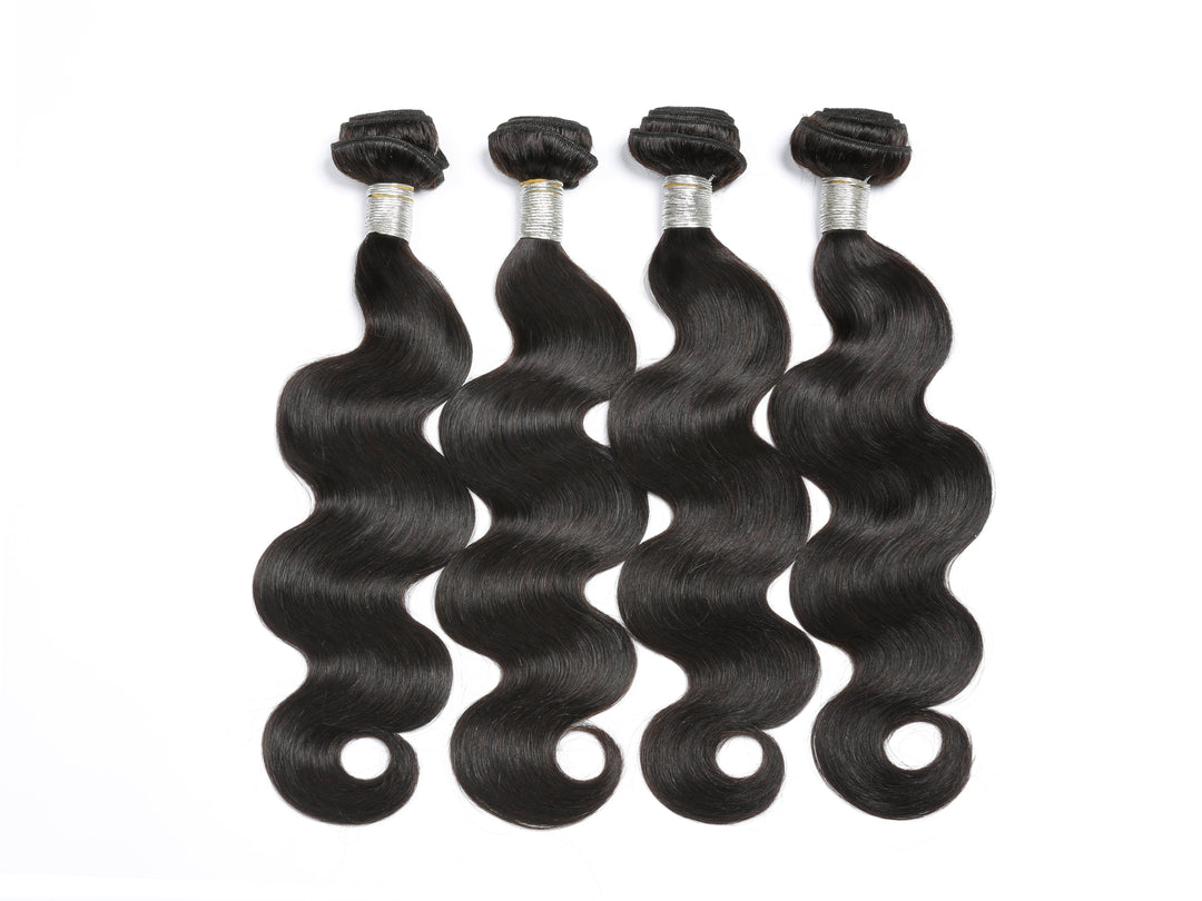 Body Wave 4 Bundles With Closure 5x5 lace 100% virgin human hair