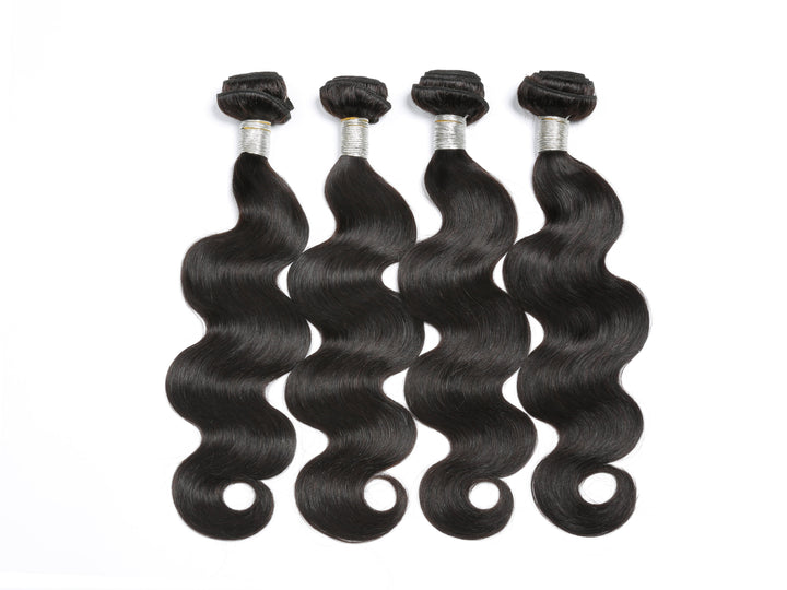 Body Wave 4 Bundles With Closure 5x5 lace 100% virgin human hair