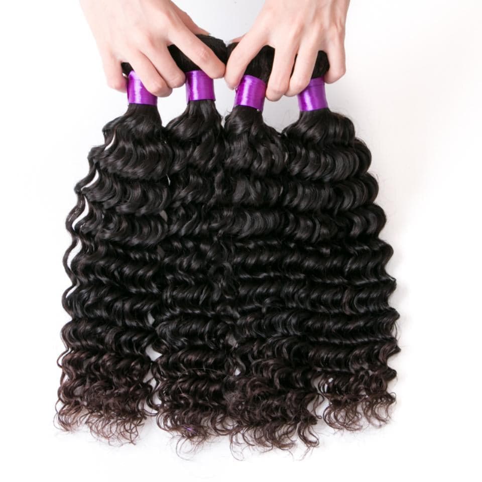lumiere Malaysian Deep Wave 4 Bundles Virgin Human Hair Extension 8-40 inches - Lumiere hair