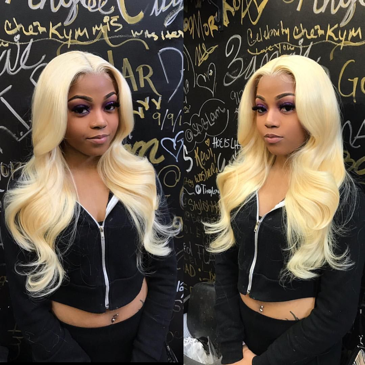 Lumiere Hair 13X1X6 T Part Wig 613 Blonde Body Wave Lace Wigs With Baby Hair