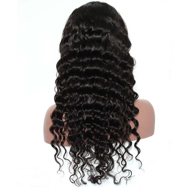 Loose Deep Wave HD Transparent Full Lace Human Hair Wig Pre-Plucked