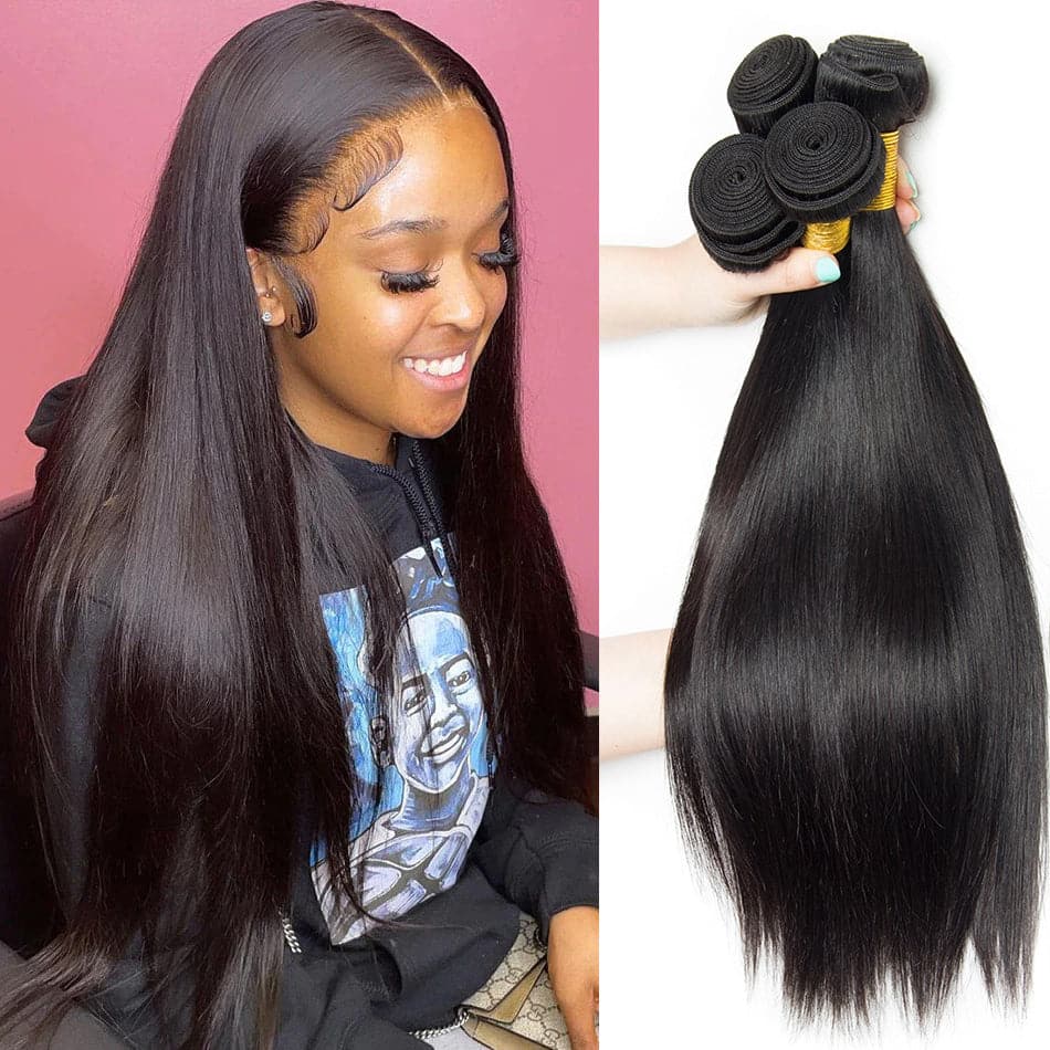 lumiere 4 Bundles Malaysian Straight Virgin Human Hair Extension 8-40 inches - Lumiere hair