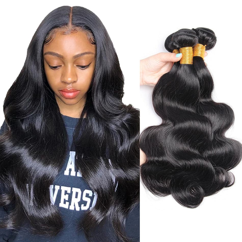 3 Bundles Body Wave Malaysian Virgin Human Hair Extension 8-40 inches - Lumiere hair