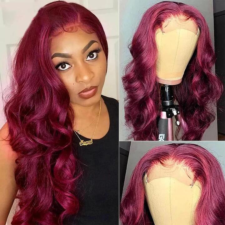 #99J Body Wave 13x4 Lace Frontal 180% Density Wigs For Women