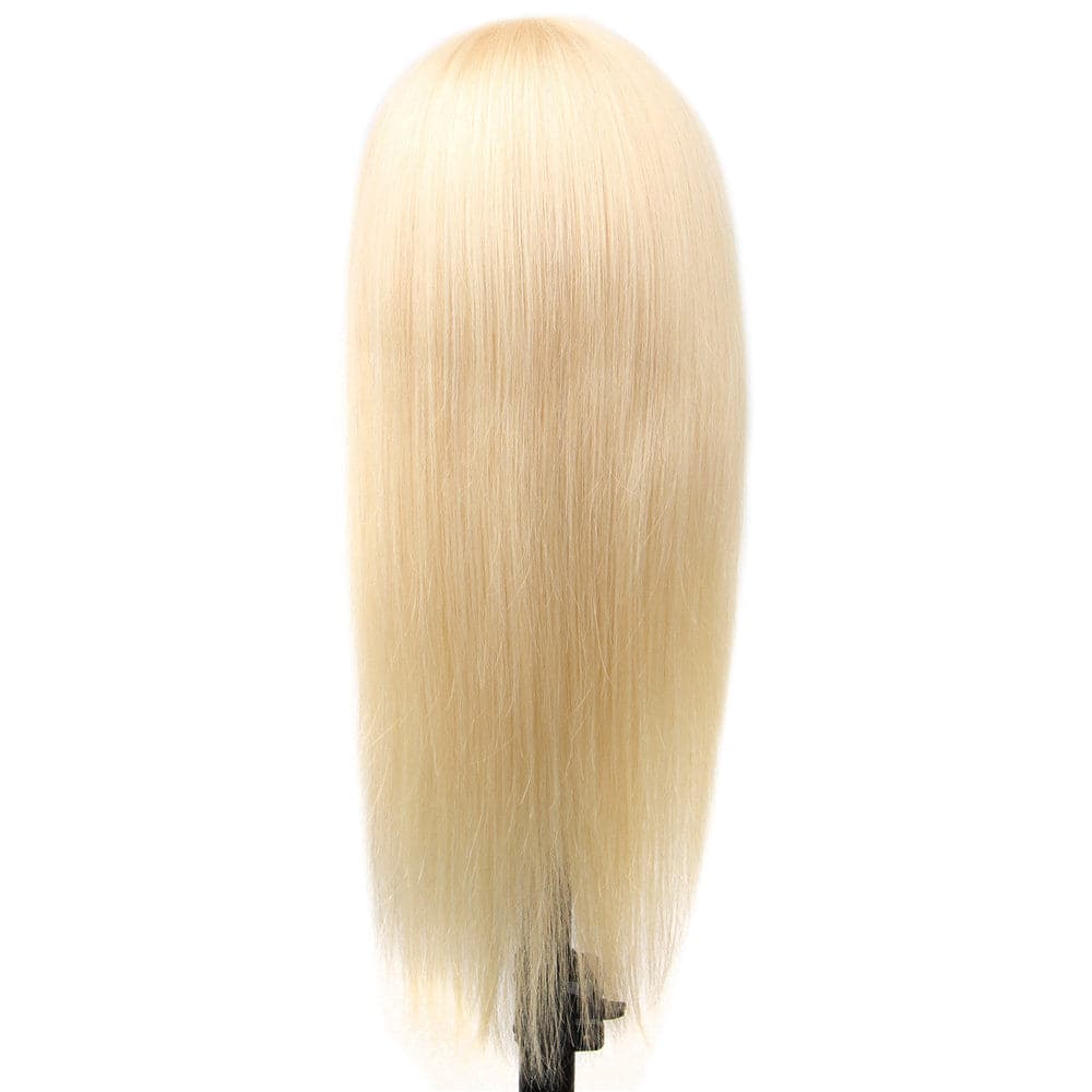 613 blonde droite pleine machine faite aucune perruques avant de lacet avec une frange pour les femmes 12-24 pouces
