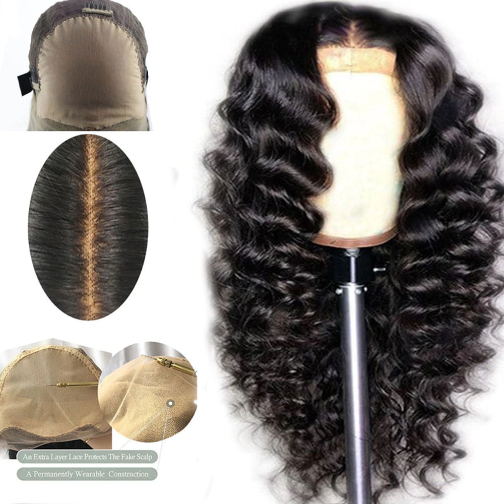 Lumiere Loose Wave 13*6 Lace Frontal Wigs Virgin Human Hair pre plucked
