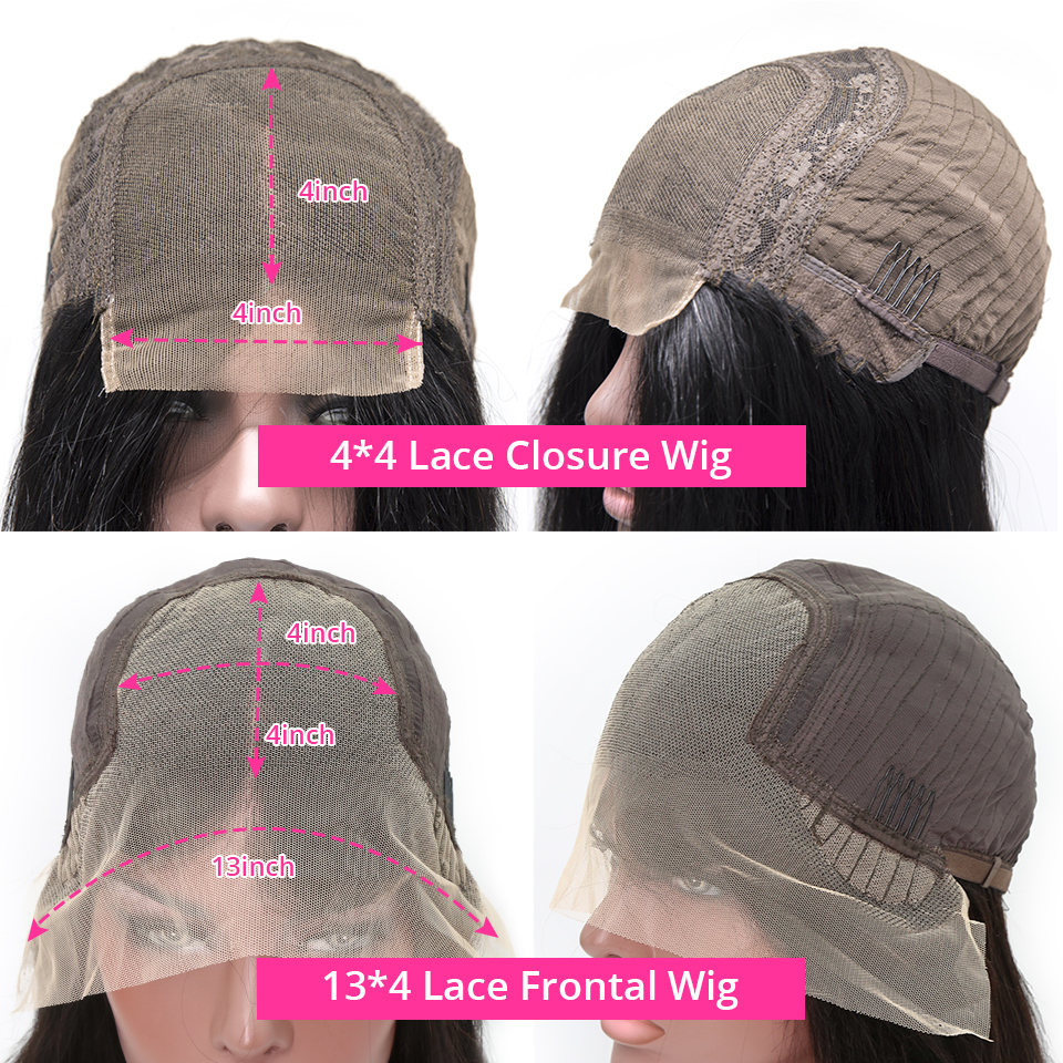 Short Deep Wave Bob 13x4 Lace Front Human Hair Wigs PrePluck With Baby Hair  For Women