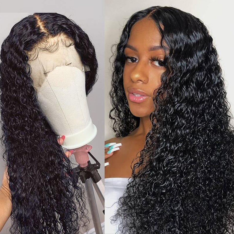 Pretty Kinky Curly 13X4 Lace Frontal & 5X5 closure Wigs virgin Hair Pre-Plucked Hairline 150% 180% Density - Lumiere hair