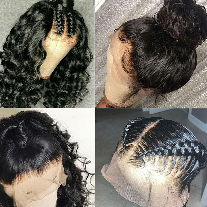 Loose Deep Wave HD Transparent Full Lace Human Hair Wig Pre-Plucked