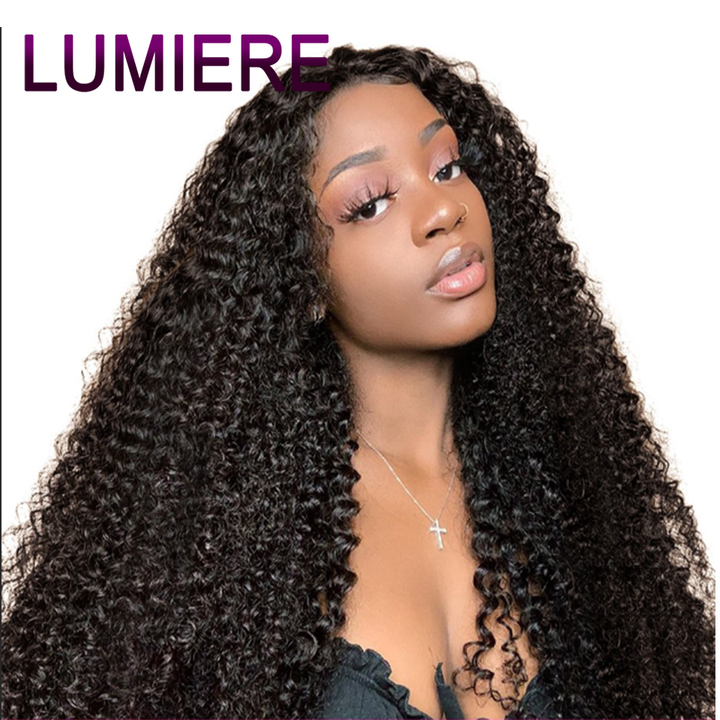 Brazilian Pixie Curly 3 Bundles with 13x4 HD Lace Frontal Virgin Hair Extensions