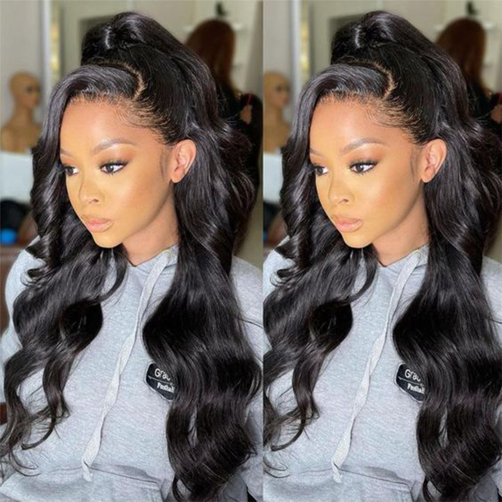 150%/180% Density lace Front body wave with baby hair Luxury Breathable Human Hair Wigs - Lumiere hair