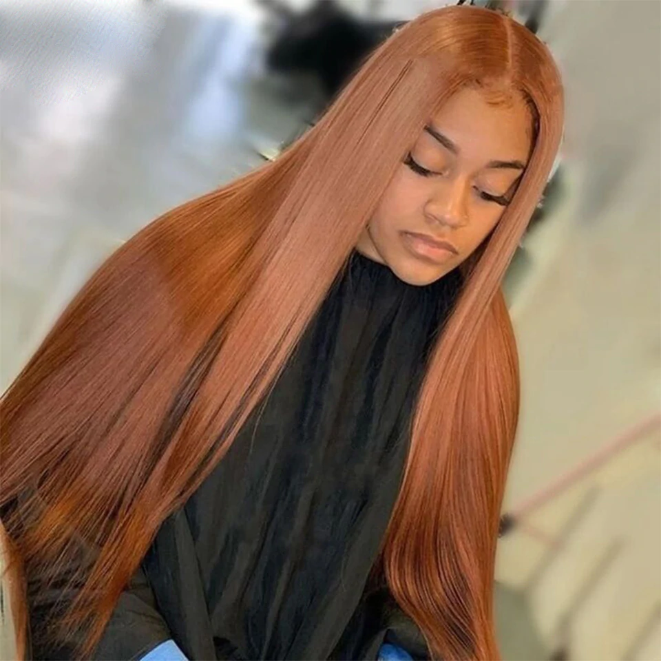 #4 Brown Straight Wig for Women 4x4/13x4  HD Lace Frontal Brwon 150%/180% Density Wigs