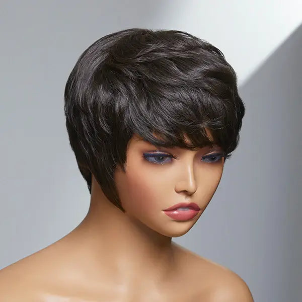 Perruque Melissa Style Smart Short Cut avec Bangs Limited Design