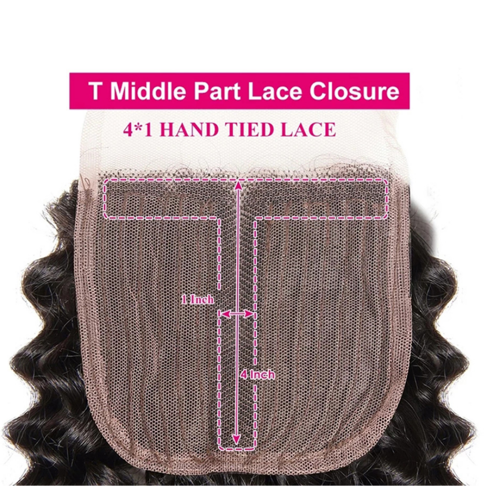 28 30 40 Inch Deep Wave Hair 4 Bundles With 4x4 Lace Closure Remy Brazilian 100% Human Hair Weave