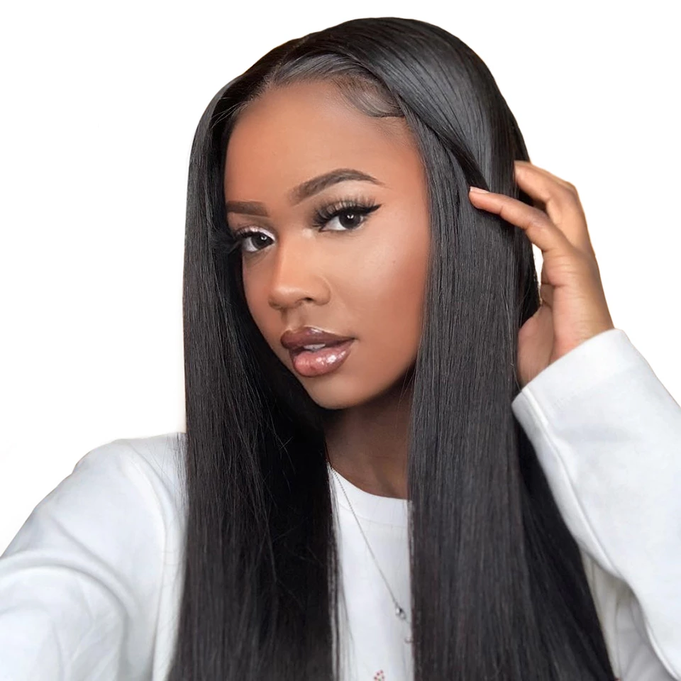 Straight 13x6 13x4 Lace Front Wigs Virgin Human Hair With Baby Hair 150% 180% Density - Lumiere hair