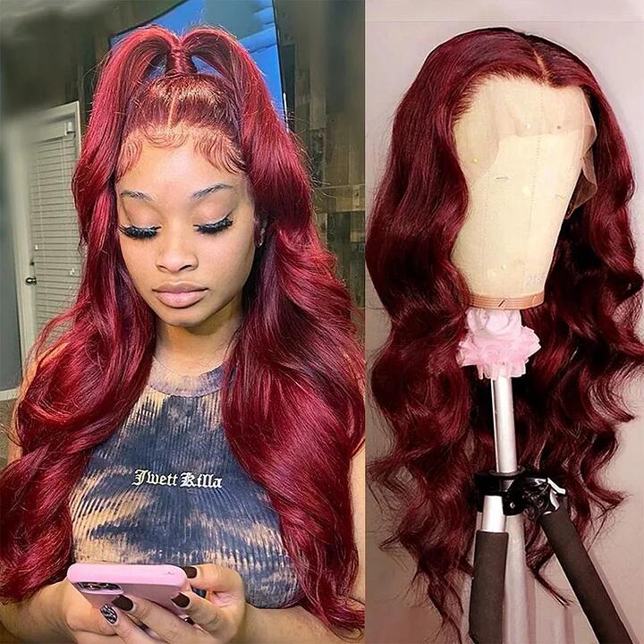 #99J Body Wave 13x4 Lace Frontal 180% Density Wigs For Women