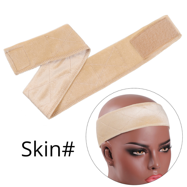 Lumiere Adjustable Soft Velvet Women no-Lace Grips Headband Hair Scarf Band Non-Slip
