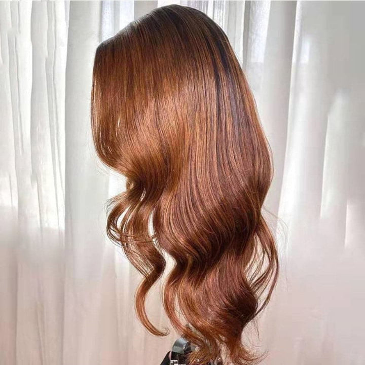 Lumiere 1B/30 Ombre Body Wave 4x4/5x5/13x4 Lace Closure/Frontal 150%/180% Density Wigs For Women Pre Plucked