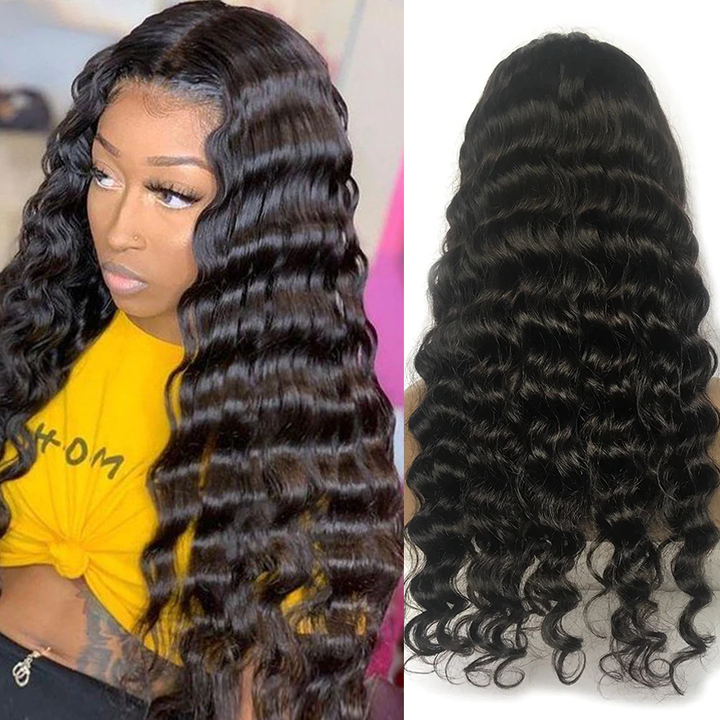 Loose Deep Wave Lace Closure & frontal Wigs Virgin Human Hair - Lumiere hair