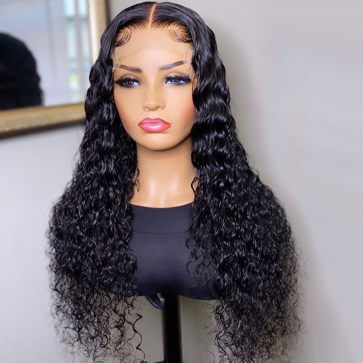 Deep Wave HD Lace Closure / Frontal Wig Virgin Human Hair
