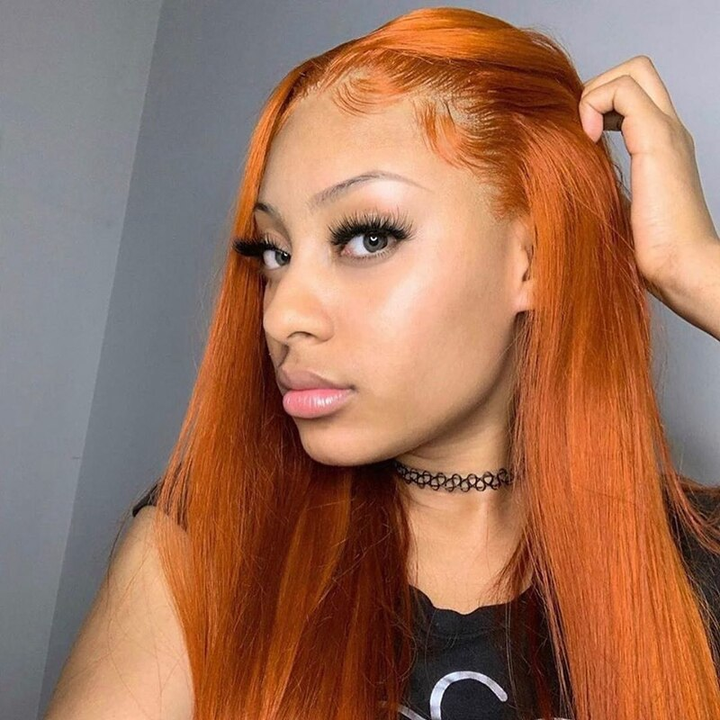#350 Ginger Straight 4 Bundles Virgin Human Hair Extension(No Code Need)