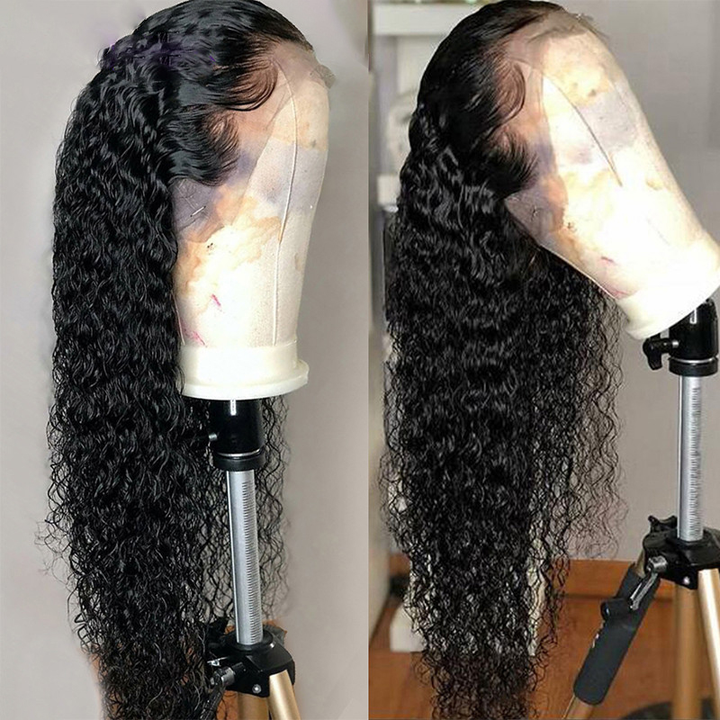 Lumiere Kinky Curly Lace Frontal / Closure Wigs Virgin Human Hair With Baby Hair - Lumiere hair