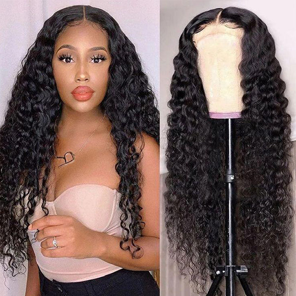 Kinky Curly Wear & Go Glueless HD 4X6 Lace Closure 100% perruque de cheveux humains