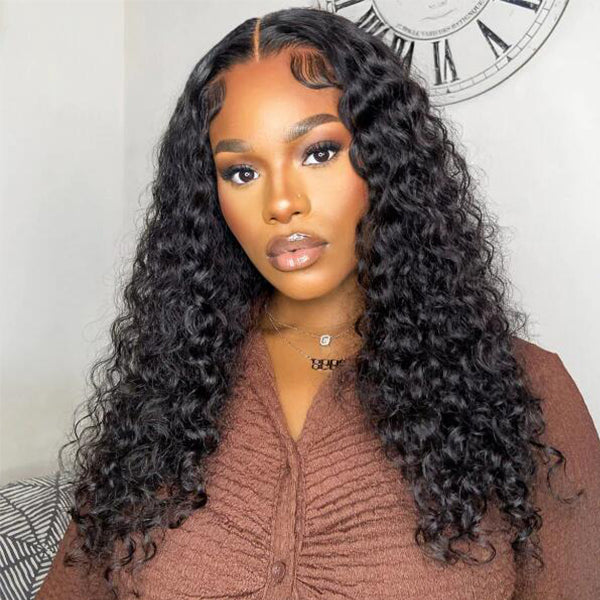 Kinky Curly Wear & Go Glueless HD 4X6 Lace Closure 100% perruque de cheveux humains