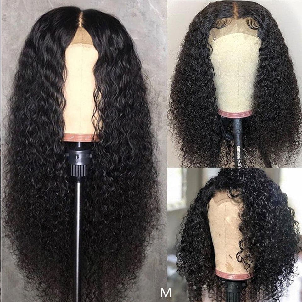 Lumiere Kinky Curly Lace Frontal / Closure Wigs Virgin Human Hair With Baby Hair - Lumiere hair